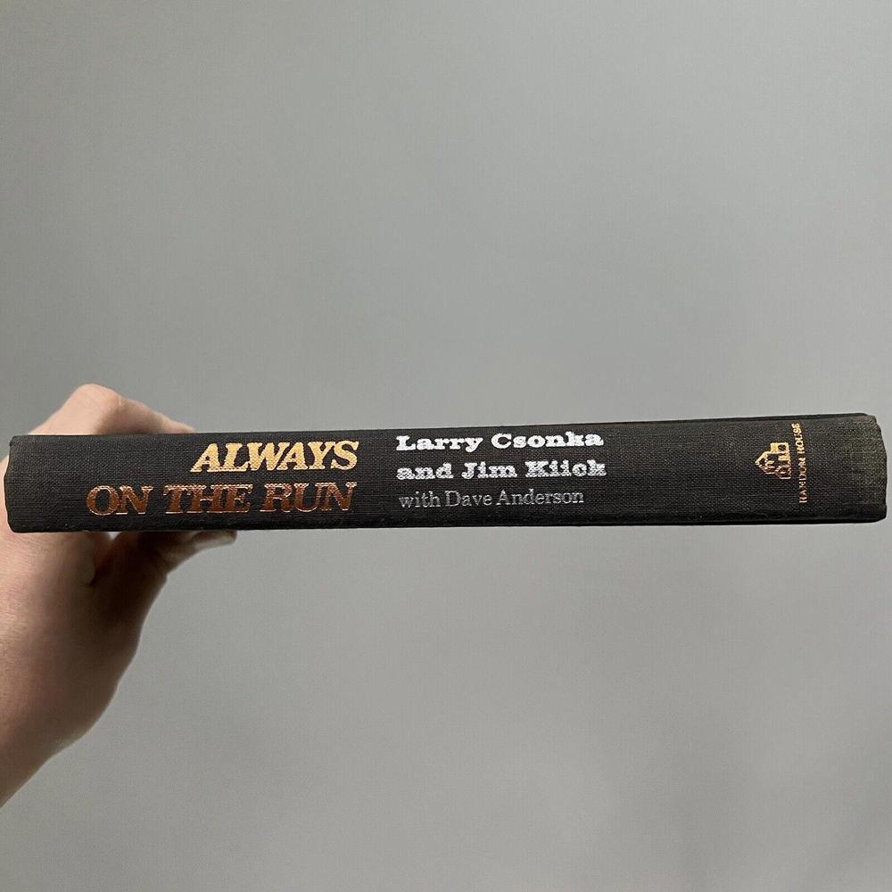 Always On The Run Book Larry Csonka Jim Kiick Miami Dolphins Random House 1973